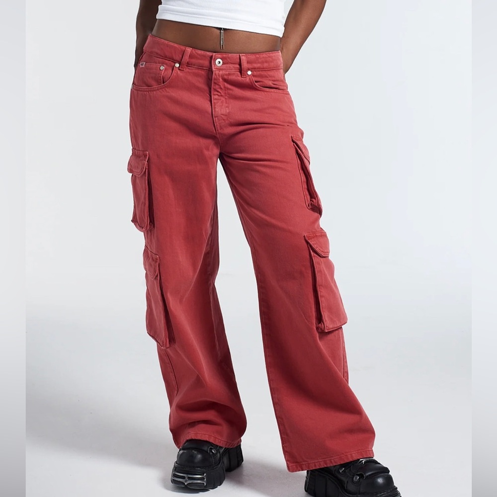 Ragged priest red cargo pants